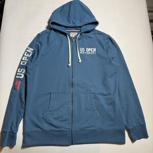 Red Jacket US Open Hoodie Sweatshirt Mens Large Blue Tennis New York City